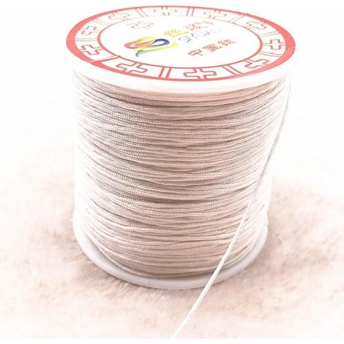 100M/Roll 0.8mm White Nylon Cord Thread Chinese Knot Macrame Cord Bracelet Braided String DIY Tassels Beading Thread