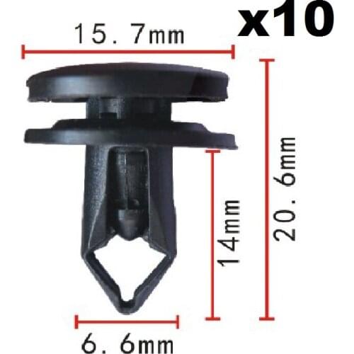 10x Nylon For Honda 08 Accord trunk buckle / Clip