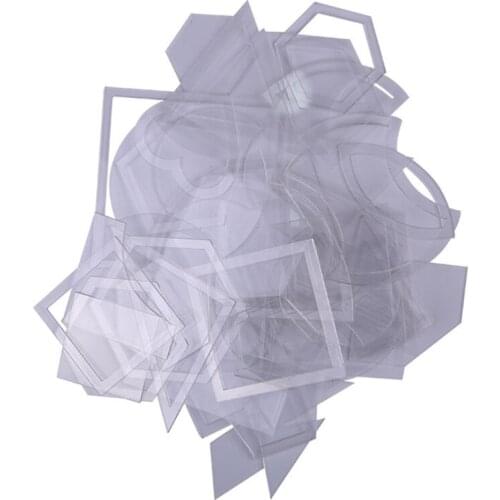 54pcs Quilting Template Hand-mixed Quilting Template Sewing Pattern Set Quilter Modeling Tool Cloth Diy Tool