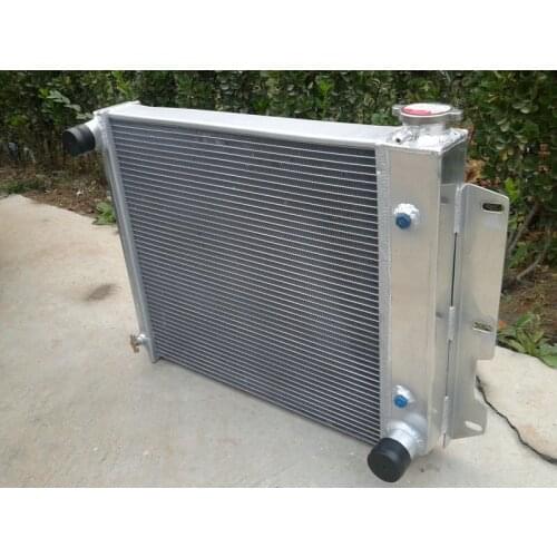 Aluminum Radiator For Jeep Wrangler 1987-1995 & 1997-2002 TJ YJ V8 Conversion Auto 3 row
