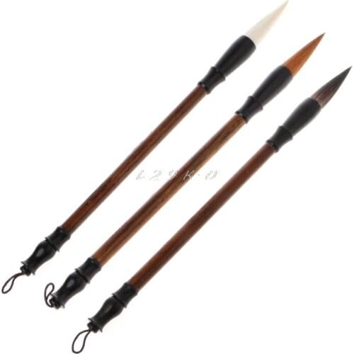 Large Chinese Calligraphy Brush Wool Wolf Bear Hair Flexible Drawing Kanji