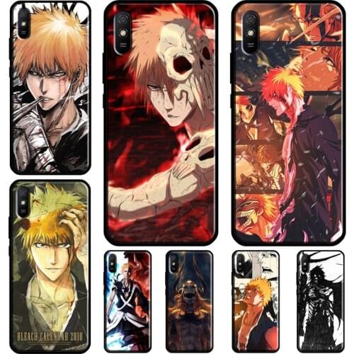 BLEACH Ichigo Kurosaki Manga Case For Redmi Note 10 Pro Cover For Redmi Note 9 8 Pro 8T 9S Coque For Redmi 9C 9A 9T 8A 7A