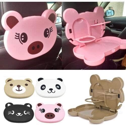 Baby Dinner Plate for Car Accessorie Feeding Food Tableware Cartoon Bear Children Dishes Eating Dinnerware Kids Anti-fall Dishes