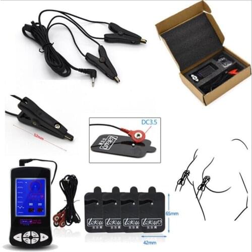 Electro Shock Physiotherapy Sex Toy Womans Nipples Clip Clitoris Stimulator Adult Games SM Player Sex Products