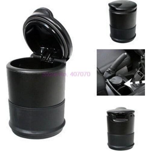 By DHL or Fedex 50pcs New Portable Car Auto Ashtray Smokeless Ashtray Cigarette Holder Anti-slip Rubber Botton