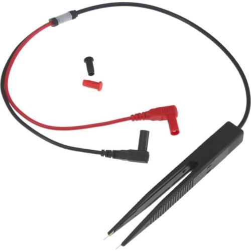 SMD Inductor Test Meter Clip Probe Tweezers For Resistor Multimeter Capacitor DEC08