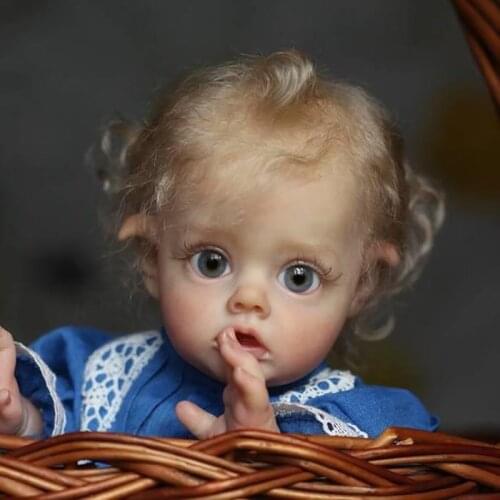 Bebe Reborn Kit 12 Inches Reborn Baby Vinyl Kit Flo Mini Elf Unpainted Unfinished Doll Parts DIY Blank Reborn Doll Kit