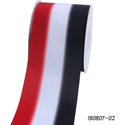 FLRA Ribbon (50 yards/lot) Free shipping ombre patterns rainbow stripe printed grosgrain ribbon