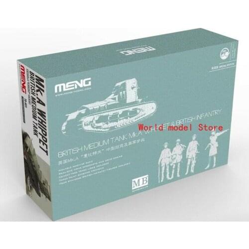 Meng TS-021s Model 1/35 British Medium Tank Mk.A Whippet & British Infantry
