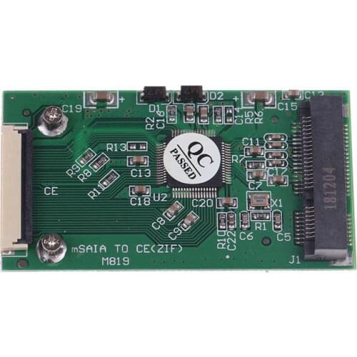 Mini Msata Pci-E 1.8 Inch Ssd To 40 Pin Zif Ce Cable Adapter Converter Card