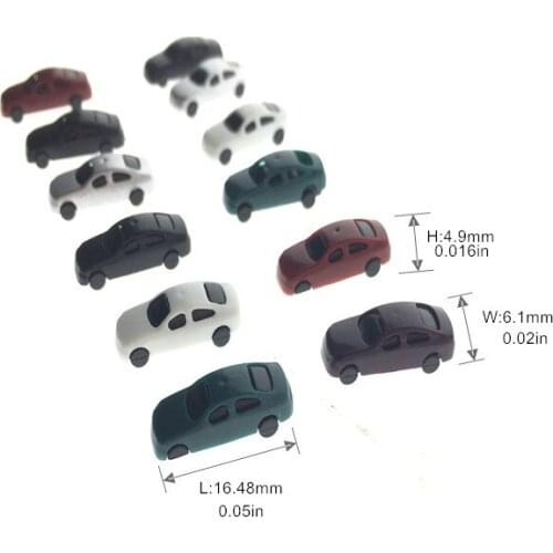1:300 Scale Miniature Model Cars For Railway Train Street Diorama Building Layout