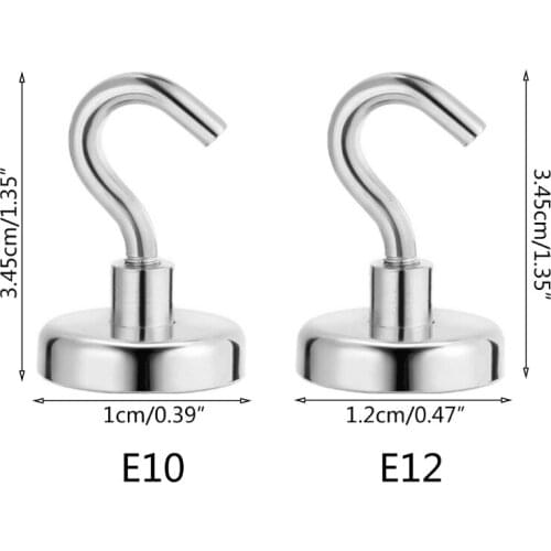 Multi Purpose Strong Magnetic Hooks Heavy Duty Wall Hooks Hanger Key Coat Cup Hanging Hanger for Home Kitchen Storage Wholesale