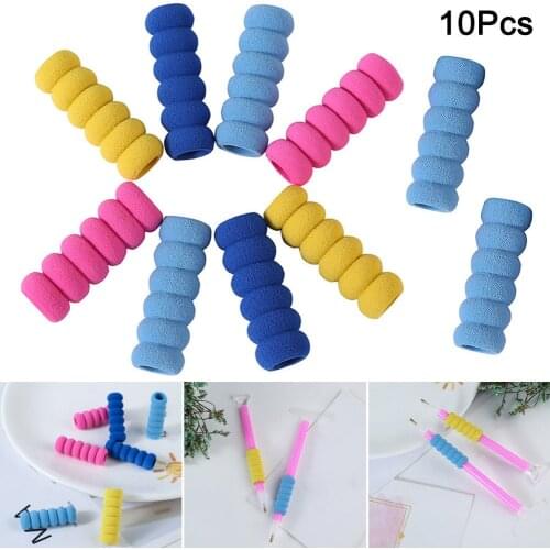 10 Pcs/set Diamond Painting Tools Drill Pen Grip Anti-slip Pen Sleeve Set Painting Kit Accessory Art Learning Sets