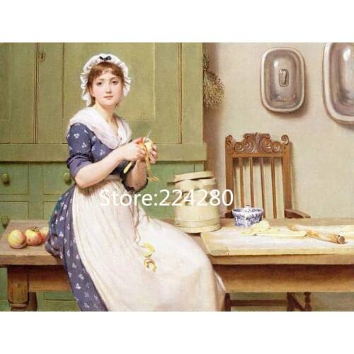 Needlework Cross stitch kind girl and fruit beauty people Embroidery kits, decor Patterns Cross-Stitching,DIY Handmade Art