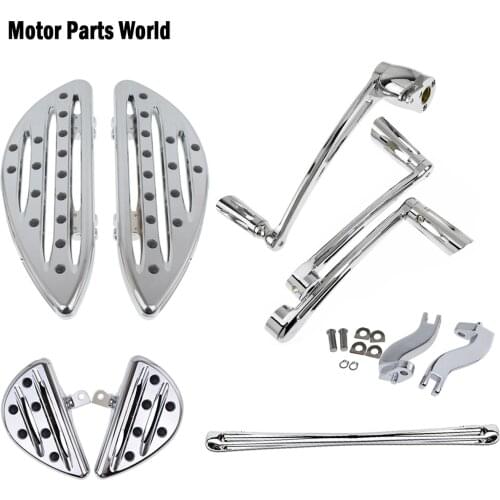 Motorcycle Driver Floorboards+Brake Arm+Heel Toe Shift Lever+ Passenger Footrest For Harley Touring Road King Road Glide 2014-Up