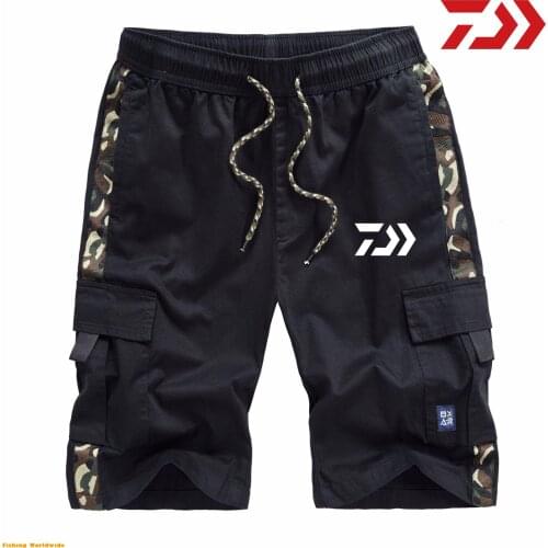 New Camouflage Military DAIWA Fishing Shorts Men Outdoor Sports Summer Shorts Climbing Fishing Clothing DAWA Pants Size M-7XL