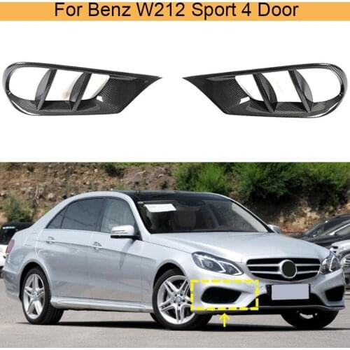 For E Class W212 Front Bumper Air Vent Cover Trim Grill Frame For Merecedes-Benz W212 Sport 4 Door 2014-2016 Carbon Fiber Trim