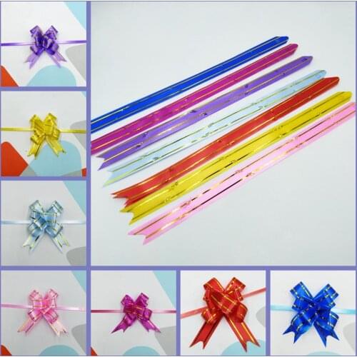 Gift Wrap Pull Bow Confetti Bow Gift Bow With Ribbon For Wedding Christmas Party Gift Wrapping 2.2"Inch (20 Pcs)