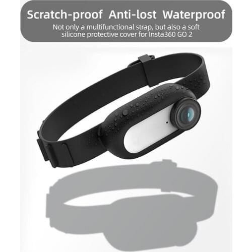 Drop Shipping Backpack Stripe Silicone Case Camera Strap Protective Cover Wristband Palm Bicycle Strap for -Insta360 GO 2