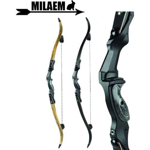 30-60lbs 60inch Archery ILF Recurve Bow 17inch Bow Riser American Hunting Bow AMO190FPS Hunting Shooting Accessories