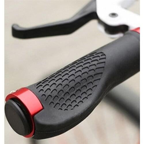 Anti-Skid Bike Handlebar Grip Rubber Ergonomic Mountain MTB Cycling Parts Bicycle Grips Black Gold Red Blue