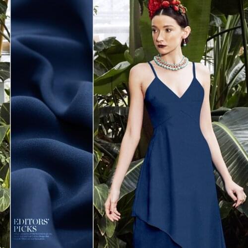 Nose blue silk heavy Joe 30momme custom heavy silk fabric drape silk fabric shirt dress skirt clothing cloth