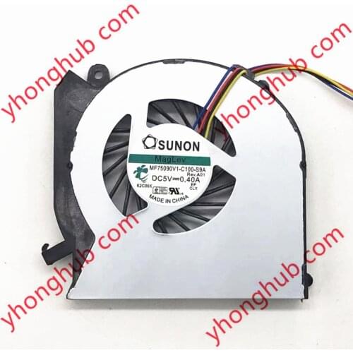 SUNON MF75090V1-C100-S9A 682061-001 682179-001 DC 5V 0.40A 4-Wire Server Laptop Cooling Fan