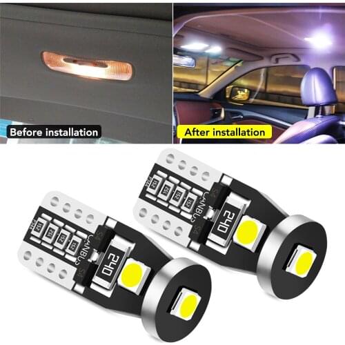 2Pcs T10 Led Canbus W5W Car Interior Lights for Renault Espace Twingo Clio ZOE Kwid SYMBIOZ ARKANA Duster EZ-PRO Lodgy Alpine