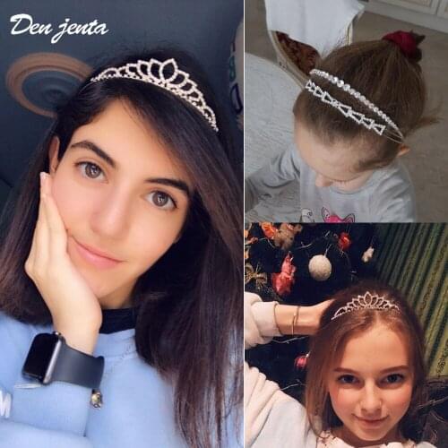 Wedding Tiara Rhinestone Headband Princess Crown Women Girls Crystal Bridal Hair Jewelry Tiaras and Crowns Hair Accessories