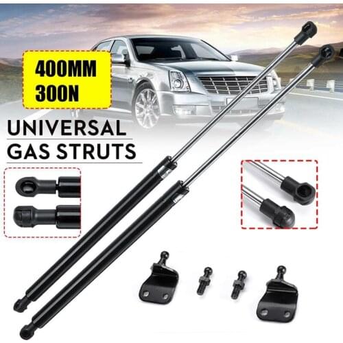 2X Universal 400mm 300N Car Front Cover Bonnet Hood Rear Trunk Tailgate Boot Shock Lift Strut Support Bar Gas Spring