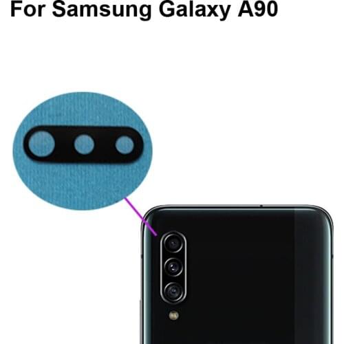 High quality For Samsung Galaxy A90 Back Rear Camera Glass Lens test good For Samsung Galaxy A 90 SM-A9080 Replacement Parts