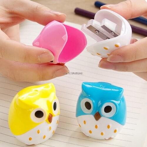 Lovely Owl pencil sharpener Owl Animal Sharpener Stationery for School Student Kid Creative Gift Pencil Tool 1PC