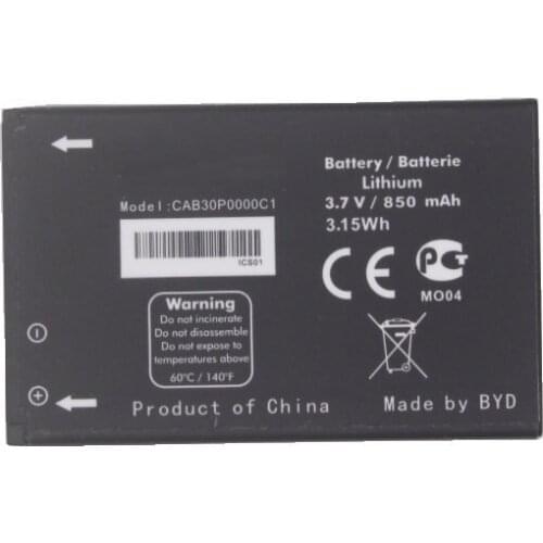 1x 850mAh CAB30P0000C1 Replacement Battery For Alcatel One Touch OT-800 OT-802 OT-808 OT-799 OT-799A OT-802Y OT-E206C
