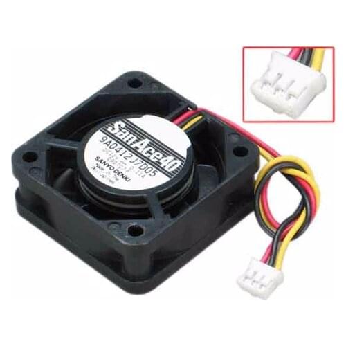 Sanyo Denki 9A0412J7D05 DC 12V 0.11A 40x40x15mm 3-wire Server Cooling Fan