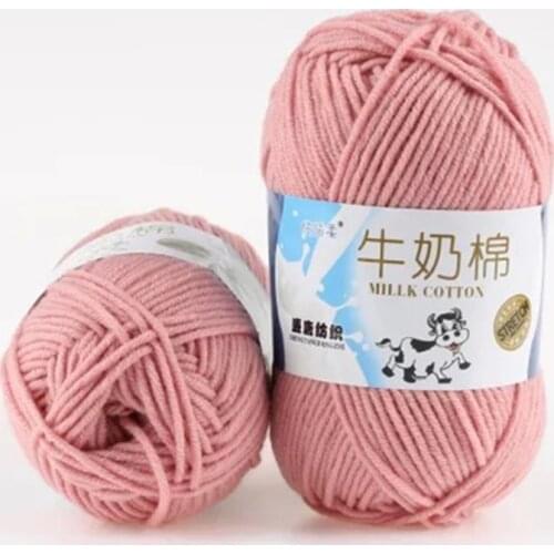 50g Smooth Milk Fiber Knitting Wool Dyed Knitting Yarns Hand Knitted Yarn Soft Warm Baby Yarn Hand Knitting Supplies
