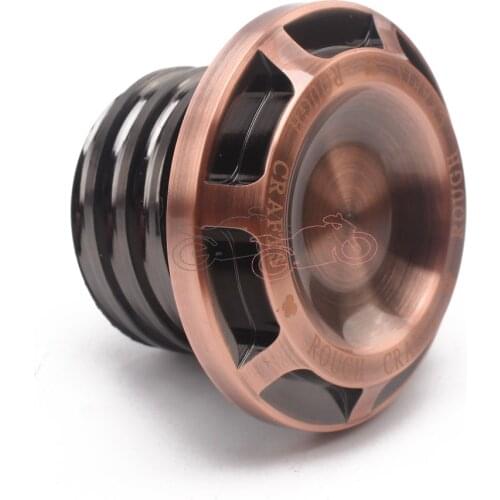 Motorcycle Bronze Color Billet Aluminum Fuel Gas Tank Oil Cap for Harley Sportster Dyna Softail Touring XL 883 1200