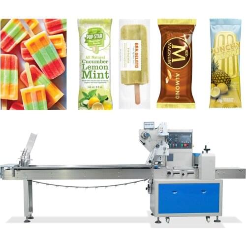 Ice cream packing machine automatic flow wrap machine