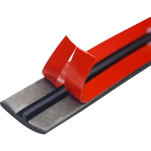 Car Rubber Seal Strips Auto Seal Protector Sticker Window Edge Windshield Roof Rubber Noise Insulation Accessories 14mm/19mm