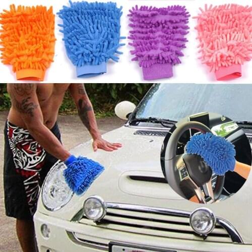 22*16.5cm Automotive Car Wash Clean Gloves Motorcycle Window Dust Cleaning Brush Cleaning Glove Kitchen Accessories 7zcf177