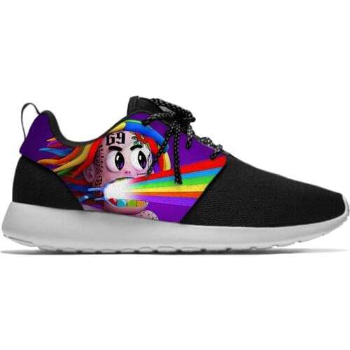 Hot 6IX9INE Hip Hop Rapper Rap Music Cartoon Funny Sport Running Shoes Casual Breathable Lightweight 3D Print Men Women Sneakers