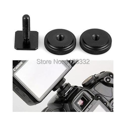 Exempt postage + tracking number 1/4" - 20 Tripod Screw to Flash Hot Shoe Mount For Go pro Hero3 3+ 4 Gopro Xiaomi yi SJ4000