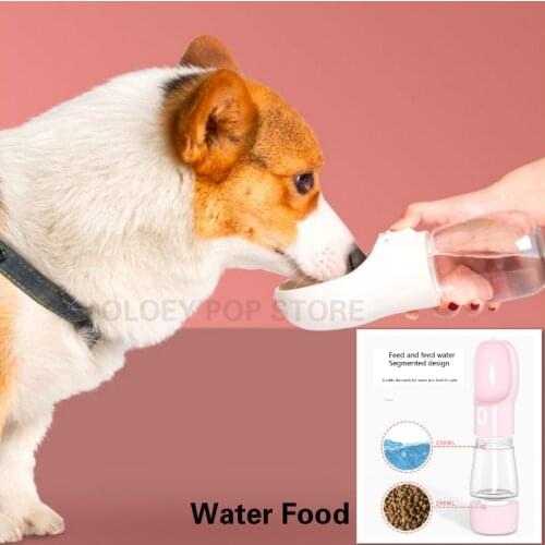 Pet Dog Water Bottle Feeder Bowl Cat Portable Outdoor Travel Food Feeder Drinking Dispenser Puppy Dog Accessories Pet Supplies