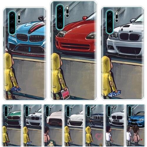Boy See Sports Car Jdm Drift Phone Case For Huawei Honor 9 10 20 Lite Pro 7A 7X 8S 8X 8A 9X 1020i Y5 Y6 Y7 Y9 2019 V20 Cover She