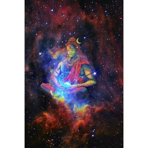 JMINE Div 5D Religious Buddha Galaxy Hindu Gods Full Diamond Painting cross stitch kits art Cartoon 3D paint by diamonds