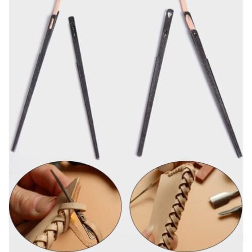 Leather Sewing Craft Tool Leather Rope Needle Leather Needle Knitting Needle Double Hole Leather Rope Lace Needle DIY