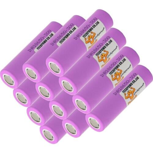 Russian Warehouse Fast delivery INR 18650 Battery 30Q li-ion batteries lithium 3000mah 3.7V 30A high drain 10C rechargeable