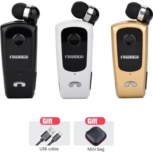 FineBlue F920 Mini Bluetooth Headset Remind Vibration Wear Clip Sports Running Earphone for Phone