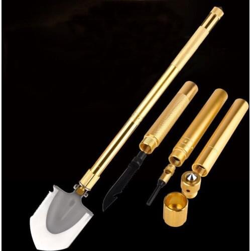 Multifunctional Shovel Folding Engineer Spade Field Outdoor Camping Supplies Survival Whistle Self-Defense Tool