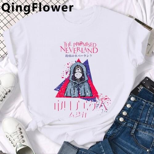 Anime the Promised Neverland t shirt men print tumblr vintage kawaii casual t shirt plus size