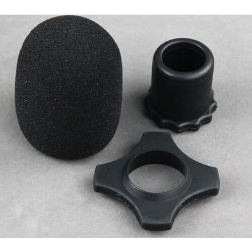 Shakeproof Microphone Anti-Rolling Ring,Protection Bottom Rod Sleeve Holder Mic Protection,Microphone Windscreen Foam Cover